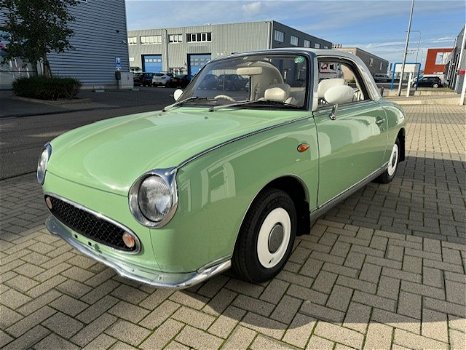 Hele mooie Nissan Figaro in Emerald Groen met slechts 96000 km (aantoonbaar) - 1