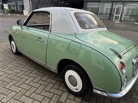 Hele mooie Nissan Figaro in Emerald Groen met 134000 km (aantoonbaar) - 1