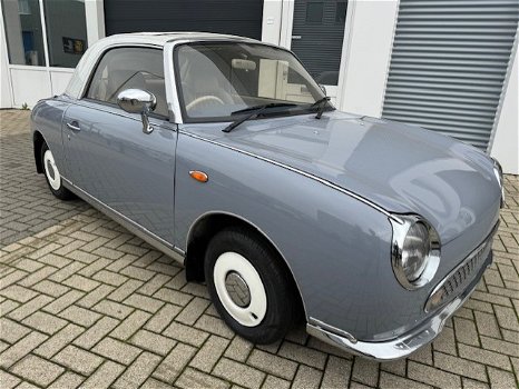 Hele mooie Nissan Figaro in Lapisgrijs met ruim 17500 euro aan facturen erbij! o.a. nieuwe motor! - 4