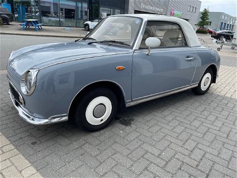 510 UNIEK mooie Nissan Figaro in Lapisgrijs met slechts 43600 KM!!!! NIEUWSTAAT - 1