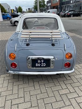 510 UNIEK mooie Nissan Figaro in Lapisgrijs met slechts 43600 KM!!!! NIEUWSTAAT - 3