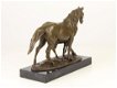 groot brons beeld op marmeren basis , paard - 5 - Thumbnail