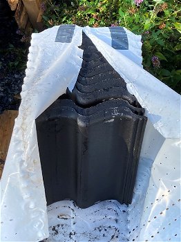Te koop monier sneldek beton pan zwart novo effen 20x nieuw - 0