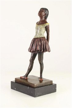 Een bronzen sculptuur van een danseresje-brons-beeld - 3