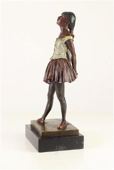 Een bronzen sculptuur van een danseresje-brons-beeld - 4