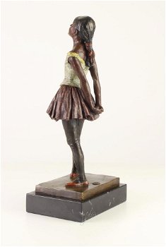 Een bronzen sculptuur van een danseresje-brons-beeld - 5