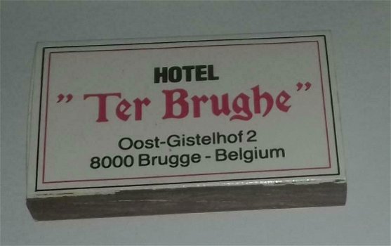 Lucifersdoosje Hotel Ter Brugge België - 0