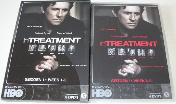 Dvd *** IN TREATMENT *** 4-DVD Boxset Seizoen 1: Week 6 - 9 - 4