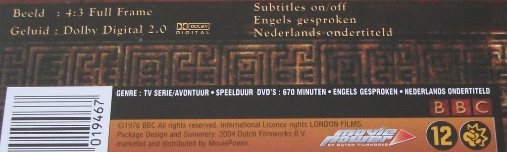 Dvd *** I, CLAUDIUS *** 2-DVD Boxset - 2