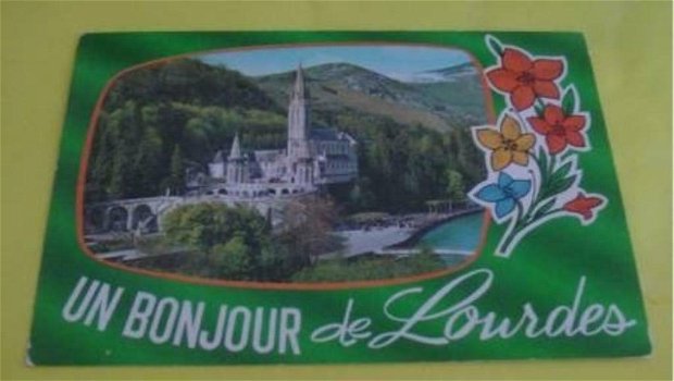 Kaart Un bonjour de Lourdes - 0