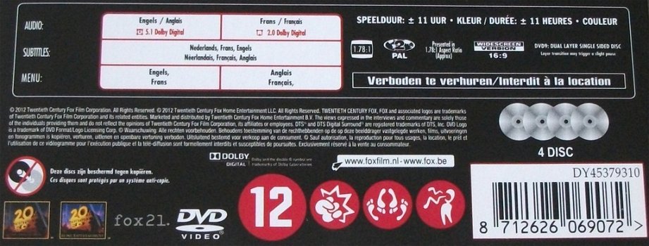 Dvd *** HOMELAND *** 4-DVD Boxset Seizoen 1 - 2