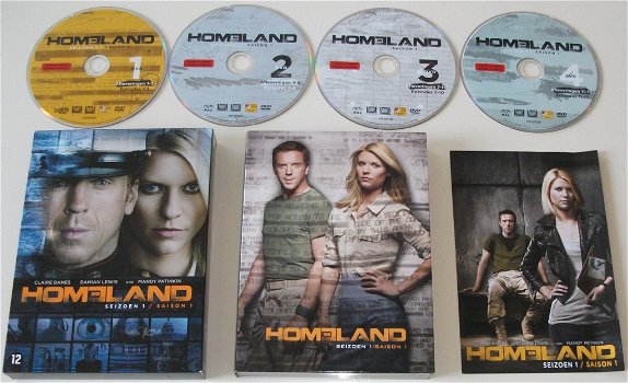 Dvd *** HOMELAND *** 4-DVD Boxset Seizoen 1 - 3