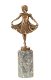 Een bronzen beeld ,danseres , beeld - 1 - Thumbnail