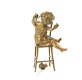 brons beeld , kind op stoel - 5 - Thumbnail