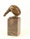 brons beeld , duiker, zwemmer - 1 - Thumbnail