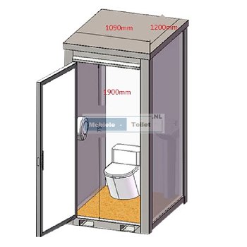 Mobiele toilet wc cabine sanitair unit kopen - 3
