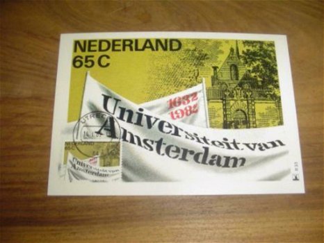 Maximumkaart Universiteit Amsterdam 350 jaar(65ct) - 0