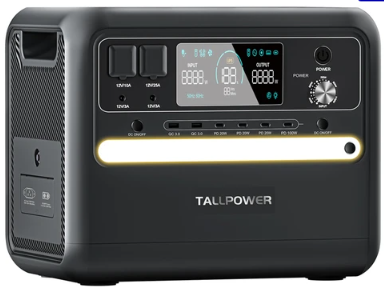 TALLPOWER V2400 Portable Power Station, 2160Wh LiFePo4 - 0
