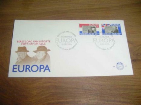 Fdc Europa Wilhelmina/Churchill - 0