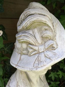 buste , hoofd van een dame , tuinbeeld - 3