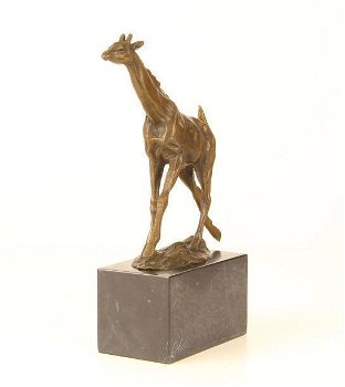 Giraffe brons beeld , giraffe , brons - 2