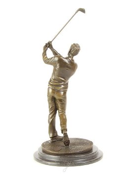 Een brons beeld , golf , kado - 4