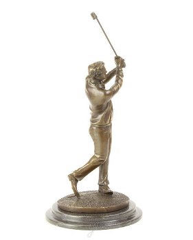 Een brons beeld , golf , kado - 6