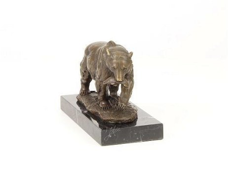 brons beeld beer , grizzly beerl - 1