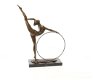 brons beeld , danser, turnen - 5 - Thumbnail