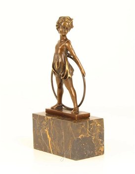 brons beeld van een meisje , brons - 1
