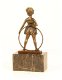 brons beeld van een meisje , brons - 4 - Thumbnail