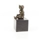 brons beeld , lief meisje - 2 - Thumbnail