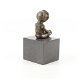 brons beeld , lief meisje - 5 - Thumbnail