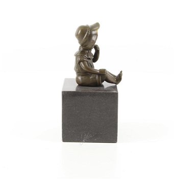 brons beeld , lief meisje - 6
