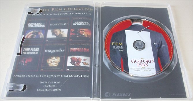 Dvd *** GOSFORD PARK *** Quality Film Collection - 3