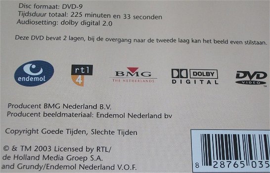 Dvd *** GOEDE TIJDEN, SLECHTE TIJDEN *** 12½ jaar Jubileum - 2