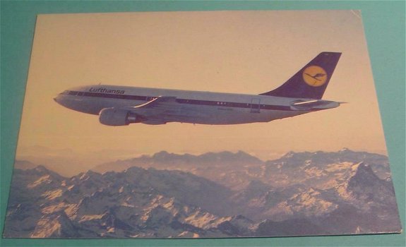 Kaart vliegtuig Lufthansa airbus a310 - 0