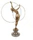 bronzen sculptuur ,dansende vrouw met ringen - 3 - Thumbnail