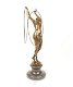 bronzen sculptuur ,dansende vrouw met ringen - 5 - Thumbnail