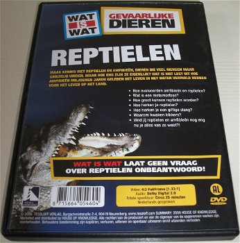 Dvd *** GEVAARLIJKE DIEREN *** Reptielen - 1