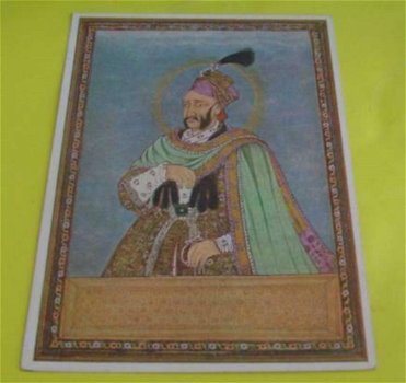 Kaart portret van sultan Abdoellah - 0