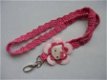 Gehaakt keycord Hello Kitty (roze) - 0 - Thumbnail