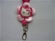 Gehaakt keycord Hello Kitty (roze) - 1 - Thumbnail