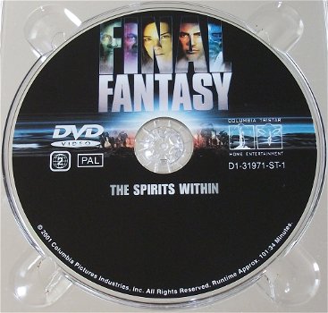 Dvd *** FINAL FANTASY *** The Spirits Within - 0