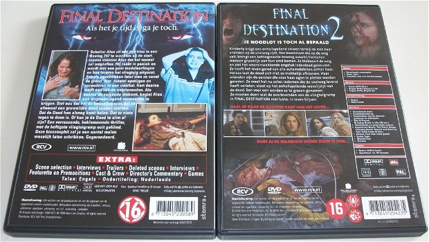 Dvd *** FINAL DESTINATION 1 + 2 *** 2-DVD Boxset - 3