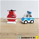 Als NIEUW | Lego Duplo Brandweerhelikopter en Politiewagen - 0 - Thumbnail
