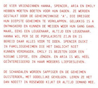 GEEN ENKELE SLECHTE DAAD BLIJFT ONGESTRAFT - Sara Shepard (2) - 1