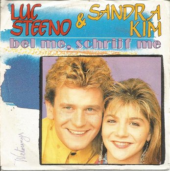 Luc Steeno & Sandra Kim – Bel Me, Schrijf Me (1989) - 0