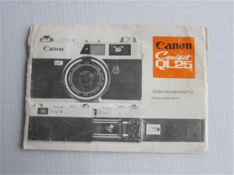 CANON Handleiding Canonet QL25 Camera 1965 (D171). - 0