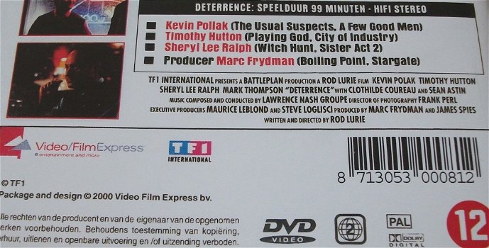 Dvd *** DETERRENCE *** - 2